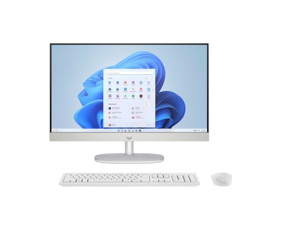 HP AIO 24-cr0124nw i3-N300 23.8"FHD IPS 250nits AG 8GB DDR4 3200 SSD512 UHD Cam720p kB+Mouse Win11 Shell White 2Y All In One Datori (AIO)