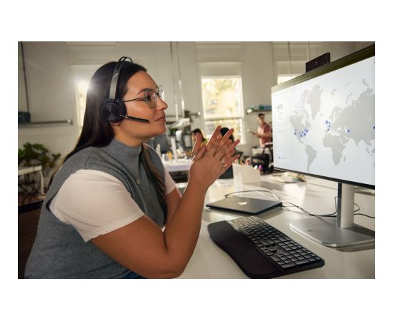 HP Poly Voyager Focus 2-M USB-C-C Headset USB-C/A Adapter Charging Stand Наушники