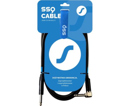 SSQ JMPJMK4 SS-1469 Cable Jack Mono - Jack Mono (90 degree angle) 4 m Black Dažādi vadi