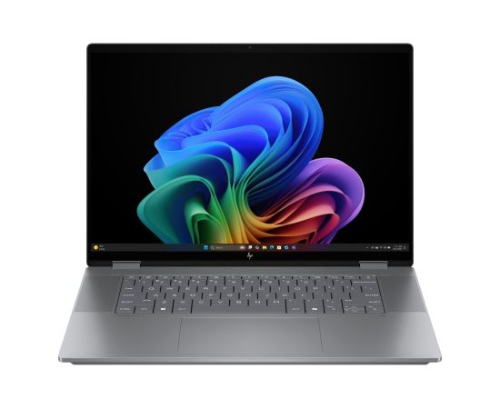 HP OmniBook X Flip 16-ar0016nw Ryzen AI 5 340 16.0"2K Touch OLED IPS 300nits AG 16GB LPDDR5X SSD1TB Radeon 840M Cam 5MPx + IR  68Wh Win11 Meteor Silver 2Y Portatīvie datori