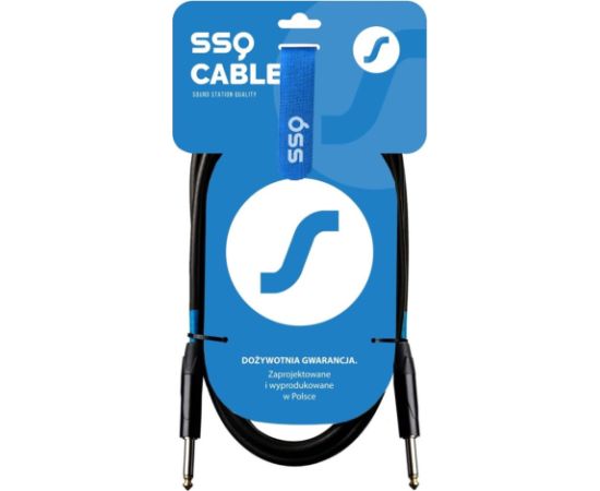 SSQ JMPJMP5 SS-1449 Cable Jack Mono - Jack Mono 5 m Black Dažādi vadi