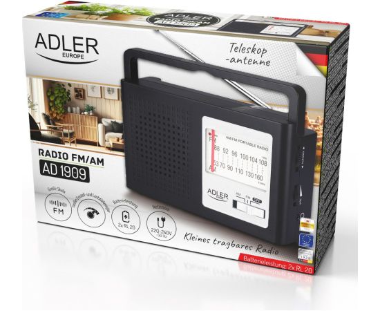 AM/FM radio ADLER AD 1909 Jaunumi - Audio-Video