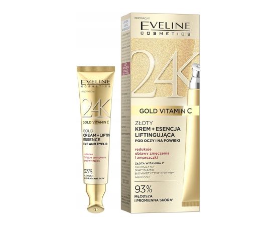 Eveline Cosmetics Eveline EVELINE 24K Gold&Vit C Krem p/oczy 15ml Sejas kopšana