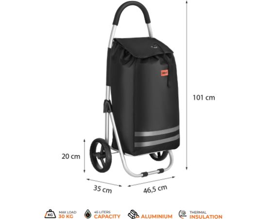 Nils Camp NC4304 SALOKĀMI IEPIRKUMU RATIŅI 45L BLACK NILS Jaunumi - Sports