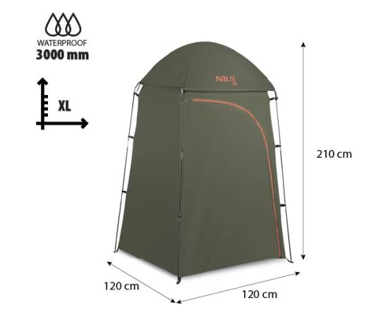 NC3025 TŪRISTU ĢĒRTUVES TELPA XL GREEN NILS CAMP Палатки