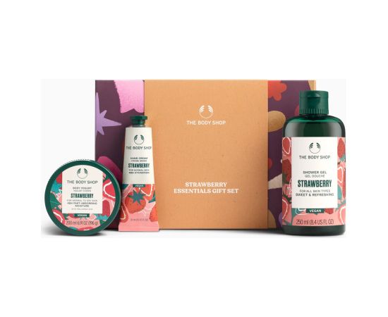 The Body Shop G3 Small Strawberry Giftset 140 ml Dāvanu komplekti