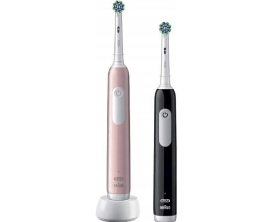 Oral-B Pro 1 Duo pack Elektriskā zobu birstes melna/rozā Elektriskās zobu birstes, irigatori