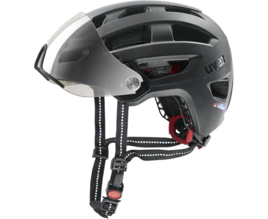 Kask rowerowy UVEX Finale visor 56-61cm, black matt Велосипедные шлемы