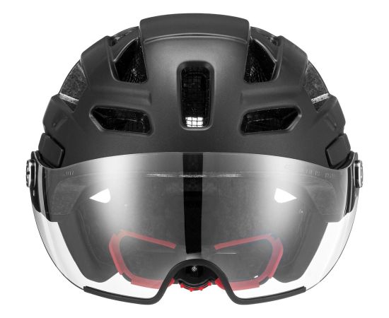Kask rowerowy UVEX Finale visor 56-61cm, black matt Велосипедные шлемы