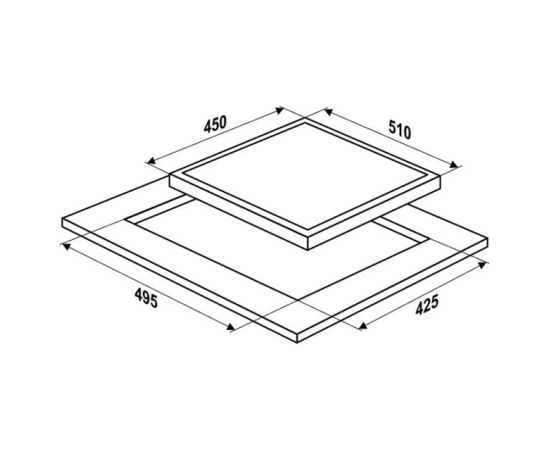 MPM-45-IM-16/W built-in induction hob, white Iebūvējama virsma - Indukcijas