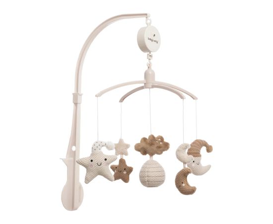Baby's only muzikālais karuselis, 0+, Heaven clay/ Warm linen - BO-814.023.060.50 Игрушки для малышей