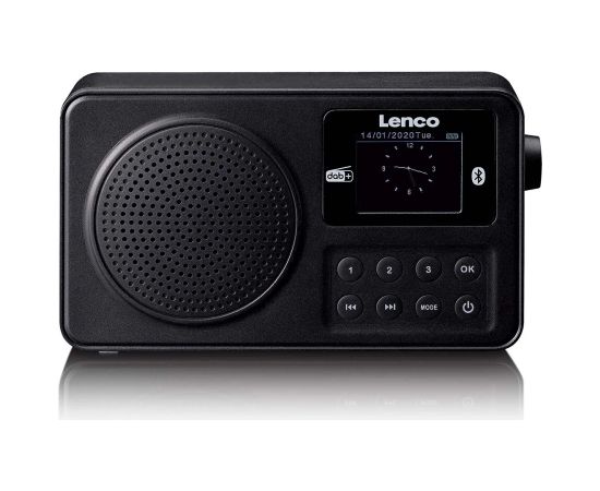 Lenco Pārnēsājams DAB+/FM radio ar Bluetooth® un uzlādējamu akumulatoru - melns - PDR-033BK Радио,Радио будильники