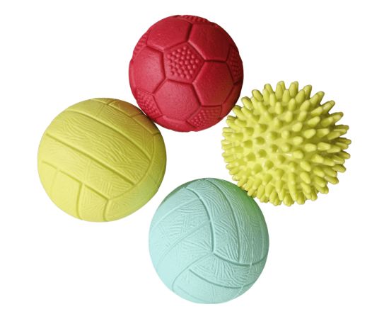 Gerardo's Toys sporta bumbiņu komplekts mazuļiem, 4 gab. - GT7710 Attīstošās spēles
