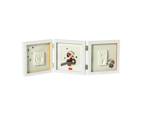 Tiny Love Double Frame komplekts mazuļa pēdiņu/rociņu nospieduma izveidošanai, balts - 3333166061 Детское искусство Baby Art