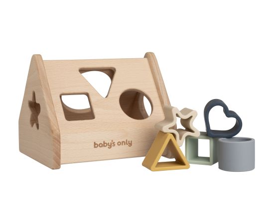 Baby's only koka formu šķirošanas rotaļlieta, māja, 10+, Earth - BO-860.863.800.50 Игрушки для малышей