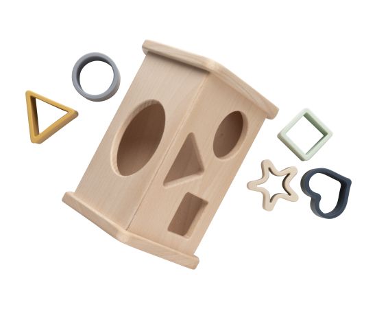 Baby's only koka formu šķirošanas rotaļlieta, māja, 10+, Earth - BO-860.863.800.50 Игрушки для малышей