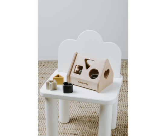 Baby's only koka formu šķirošanas rotaļlieta, māja, 10+, Earth - BO-860.863.800.50 Игрушки для малышей