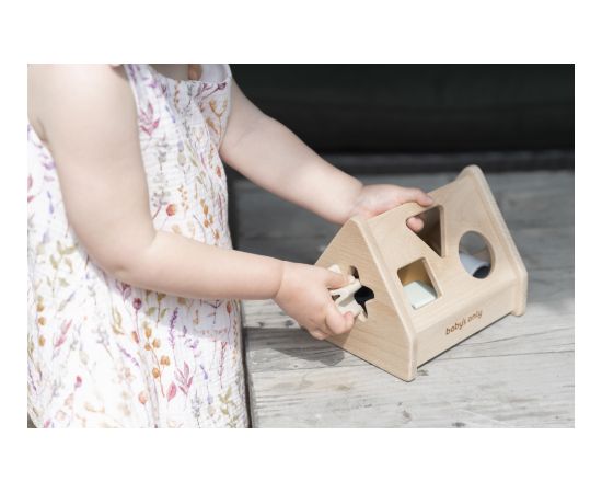 Baby's only koka formu šķirošanas rotaļlieta, māja, 10+, Earth - BO-860.863.800.50 Игрушки для малышей