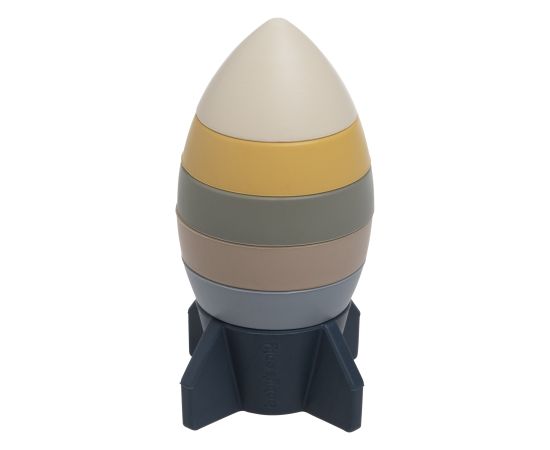 Baby's only silikona tornis, raķete, 0+, Earth - BO-860.859.800.50 Игрушки для малышей