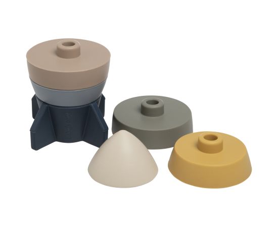 Baby's only silikona tornis, raķete, 0+, Earth - BO-860.859.800.50 Игрушки для малышей