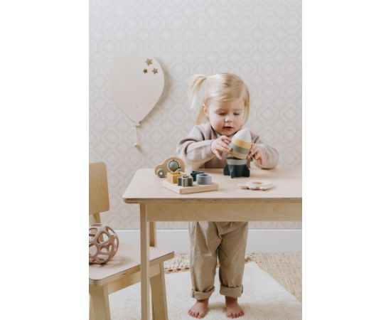 Baby's only silikona tornis, raķete, 0+, Earth - BO-860.859.800.50 Игрушки для малышей