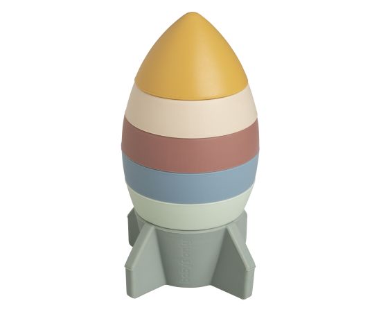 Baby's only silikona tornis, raķete, 0+, Opal - BO-860.859.805.50 Игрушки для малышей