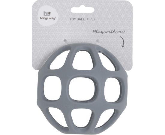 Baby's only silikona zobgrauznis bumba, 0+, Grey - BO-860.862.022.50 Игрушки для малышей