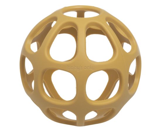Baby's only silikona zobgrauznis bumba, 0+, Ochre - BO-860.862.017.50 Игрушки для малышей