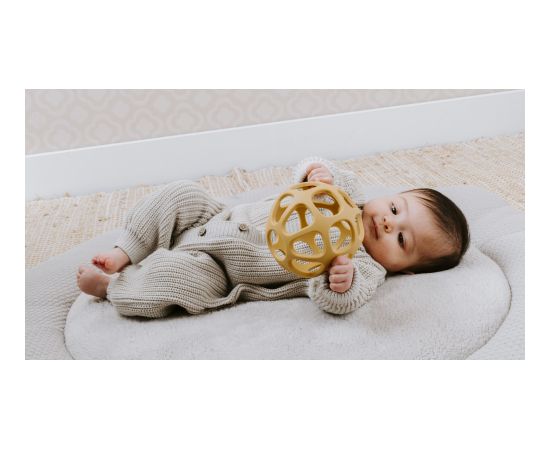 Baby's only silikona zobgrauznis bumba, 0+, Ochre - BO-860.862.017.50 Игрушки для малышей
