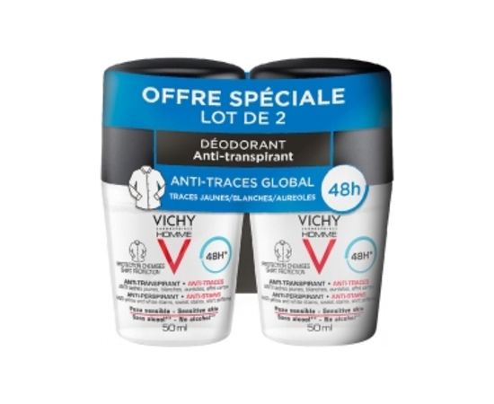 Vichy Homme 48H Anti-Perspirant Anti-Stains - Antiperspirant pro muže 100ml Духи и косметика