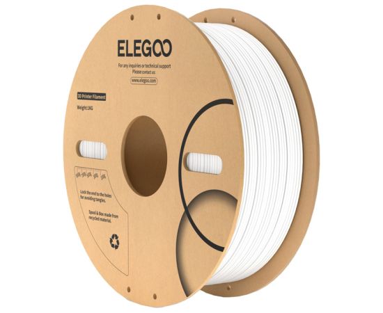 ELEGOO ABS filament (white) 3D Printeri un lāzergravētāji