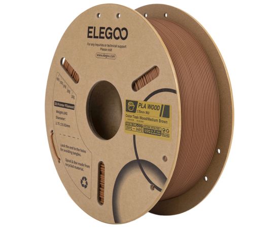 Elegoo PLA Wood filament (Indian oak) 3D Printeri un lāzergravētāji