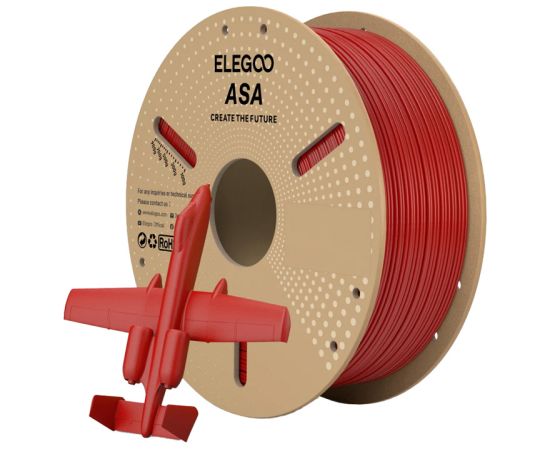 ELEGOO ASA filament (red) 3D Printeri un lāzergravētāji