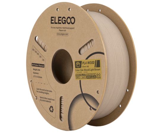 Elegoo PLA Wood filament (light oak) 3D Printeri un lāzergravētāji