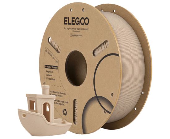 Elegoo PLA Wood filament (light oak) 3D Printeri un lāzergravētāji