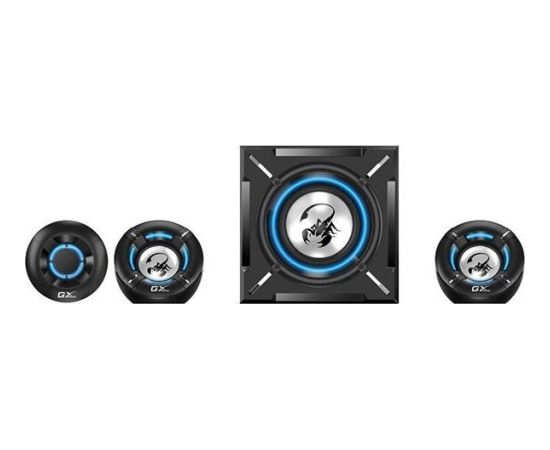 Genius loudspeakers SW-G2.1 1000, 2.1, 26W, black, volume control, blue backlight, 3,5 mm jack, 60Hz~20kHz Jaunumi - Datori