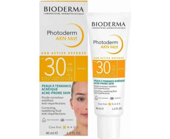 Bioderma Photoderm AKN Mat SPF30 Matējošais Šķidrums 40 ml Spoguļi un Sejas kopšanas ierīces