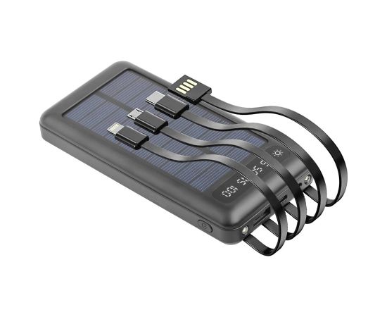 Setty SLR-100 Solar Power Bank Solārā Ārējas Uzlādes Baterija 10000 mAh Power Banks