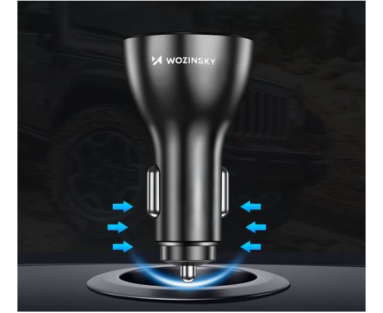 Wozinsky WCCAW 50W 4x USB-A QC car charger - white Зарядные устройства