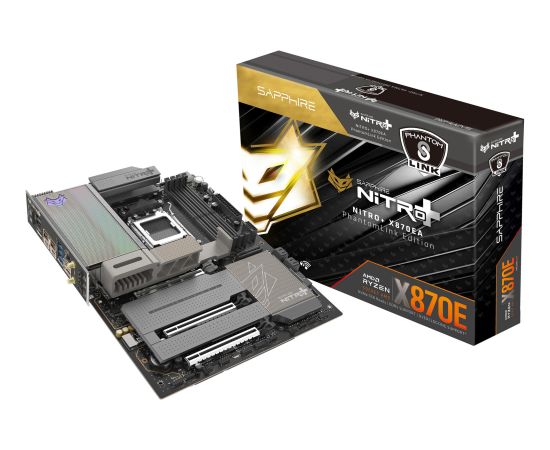 Sapphire NITRO+ X870EA WIFI7 Phantom Link (black/silver) Mātes plates
