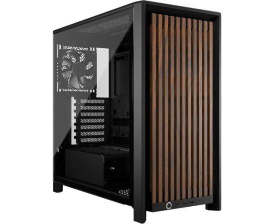 Corsair FRAME 4000D WOOD RS (black/wood, tempered glass) Корпуса