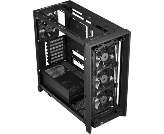 Corsair FRAME 4000D WOOD RS (black/wood, tempered glass) Корпуса