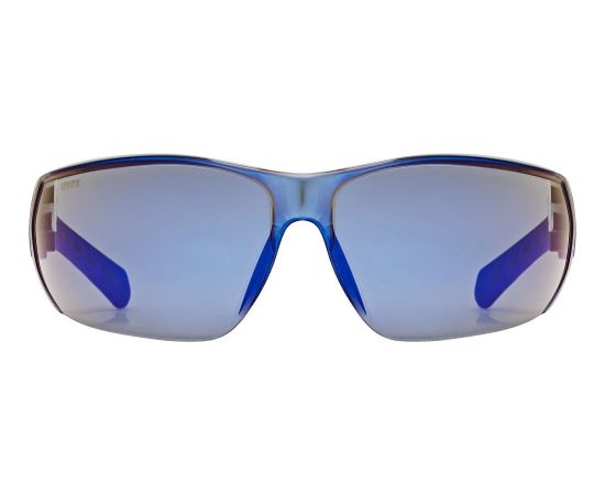 Okulary rowerowe UVEX Equate, black/blue matt/mirror blue Saules Brilles