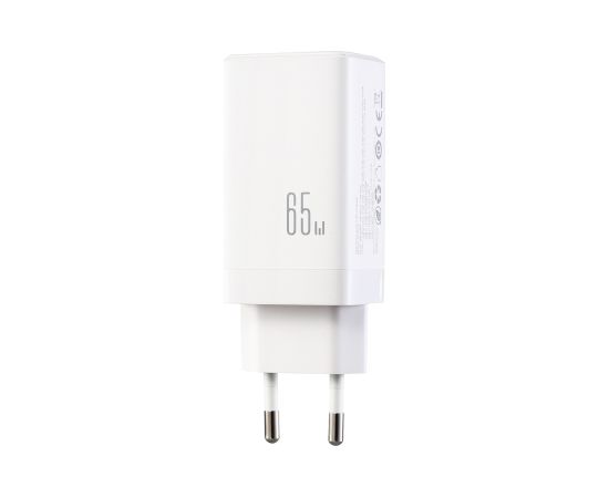 Сетевая зарядка Joyroom JR-TG10 GaN 65W 2xUSB-C/USB-A + USB-C to USB-C 100W 1.2m cable белая Зарядные устройства