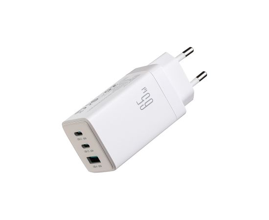 Сетевая зарядка Joyroom JR-TG10 GaN 65W 2xUSB-C/USB-A + USB-C to USB-C 100W 1.2m cable белая Зарядные устройства