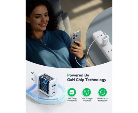 Сетевая зарядка Joyroom JR-TG6 30W 2xUSB-C/USB-A белая Зарядные устройства