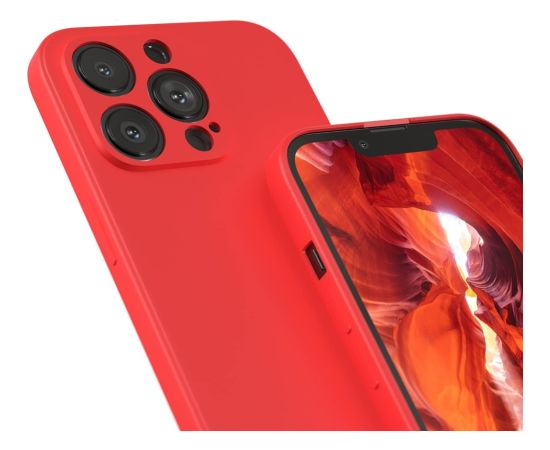 Чехол Liquid Silicone 1.5mm Apple iPhone 12 Pro Max красный Чехлы - альтернативные