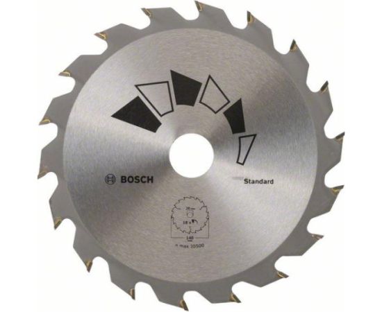 Griešanas disks Bosch 2609256805; 140x20 mm; Z40 Zāģripas