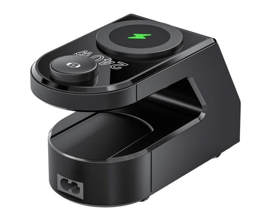 Blitzwolf BW-FW10 alarm clock with charger 2xUSB-A, 4xUSB-C, 240W Jaunumi - Datori