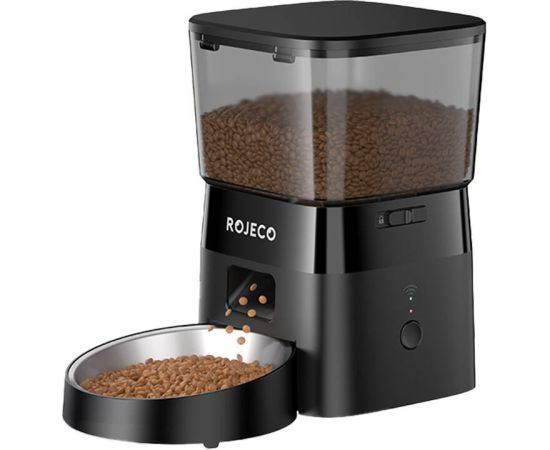 Rojeco 2L Automatic Pet Feeder WiFi Version (Black) Viedās iekārtas un piederumi